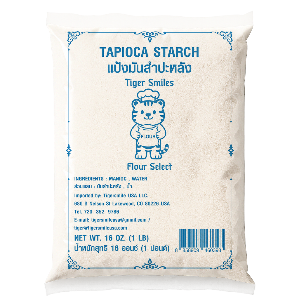 Tiger Smiles Tapioca Flour 1lb x 24 Bags / Carton